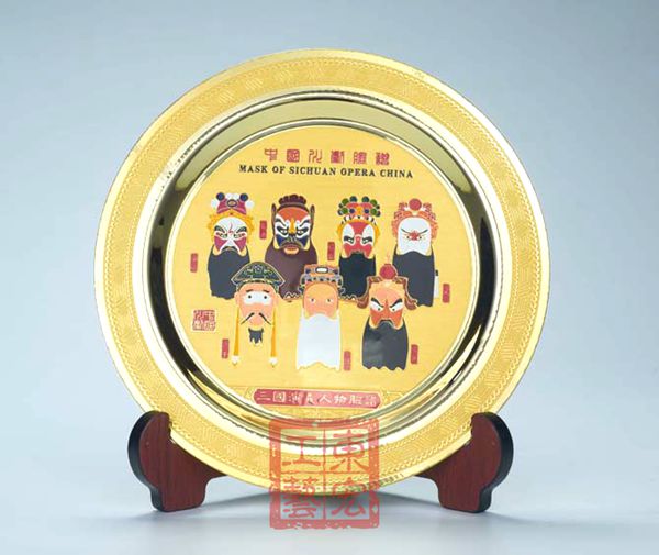京劇臉譜紀念盤定制