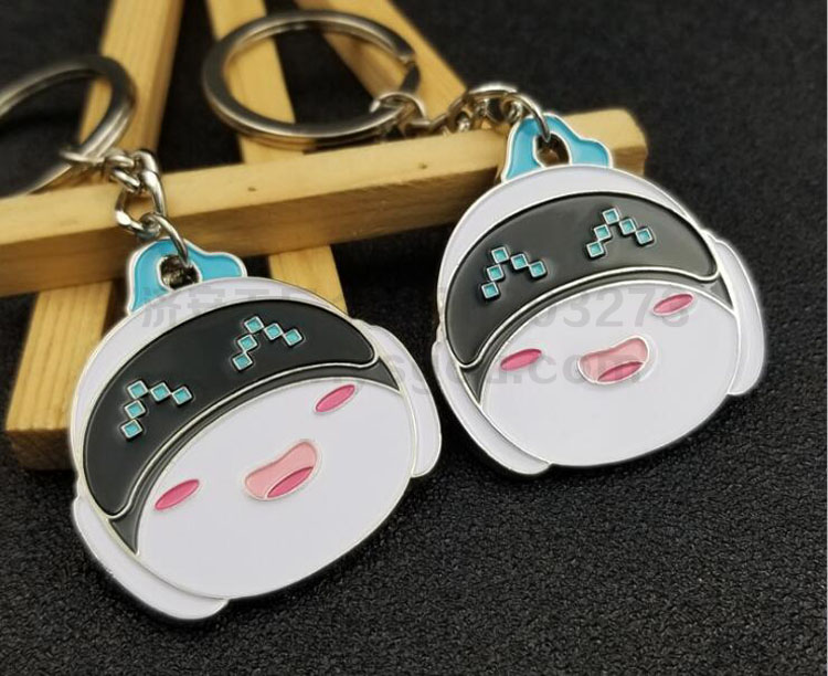 小禮品 金屬鑰匙扣定制 烤漆金屬鑰匙鏈 卡通鑰匙圈 防丟掛件.jpg