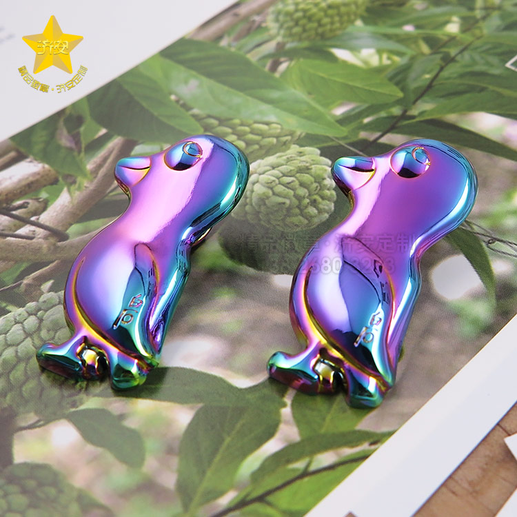 濟(jì)安七彩真空電鍍徽章，不一樣的彩虹漸變金屬徽章