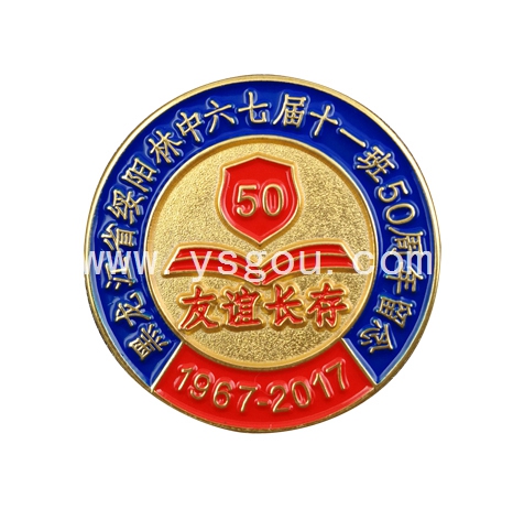 畢業(yè)徽章定制，50周年紀(jì)念章