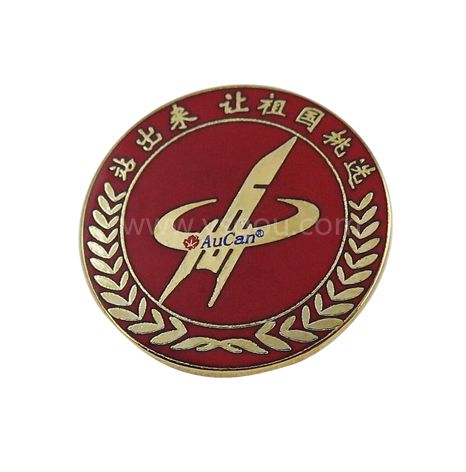 銅質(zhì)真琺瑯胸章，琺瑯徽章定制