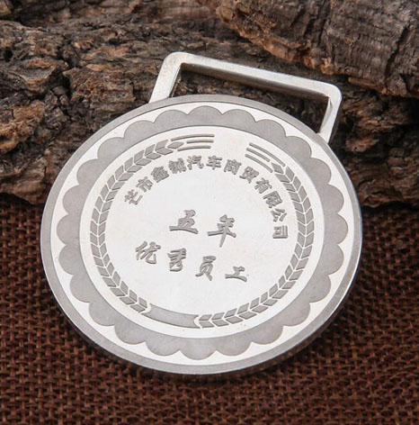云南五年杰出員工純銀獎牌制作商