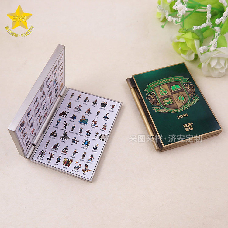 精致翻頁書紀(jì)念章個(gè)性紀(jì)念禮品